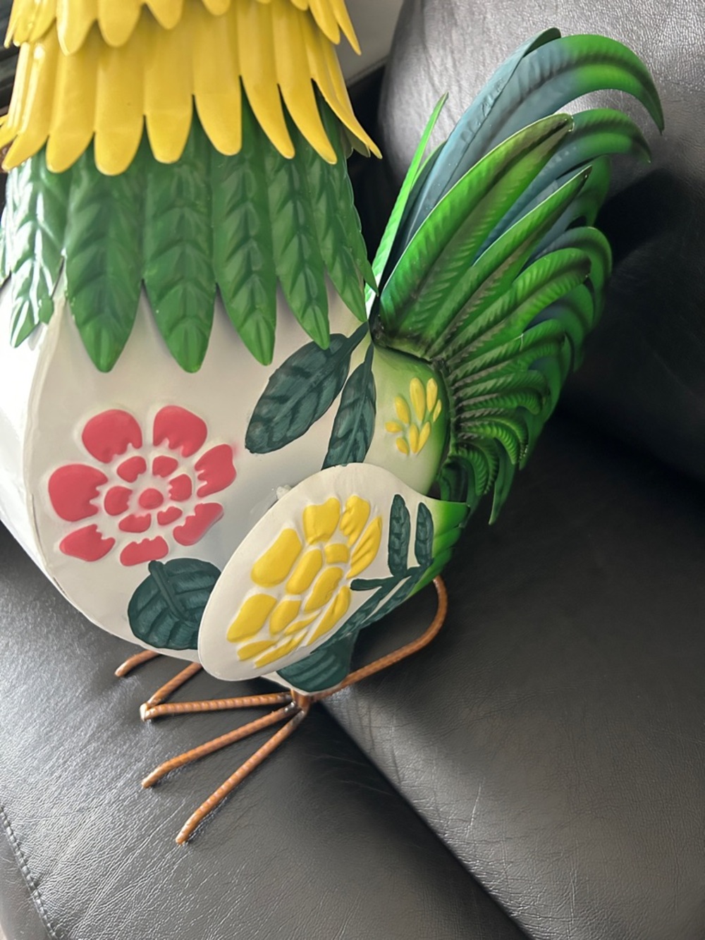 Red Shed Metal Decorative Rooster - Picture 5 of 9